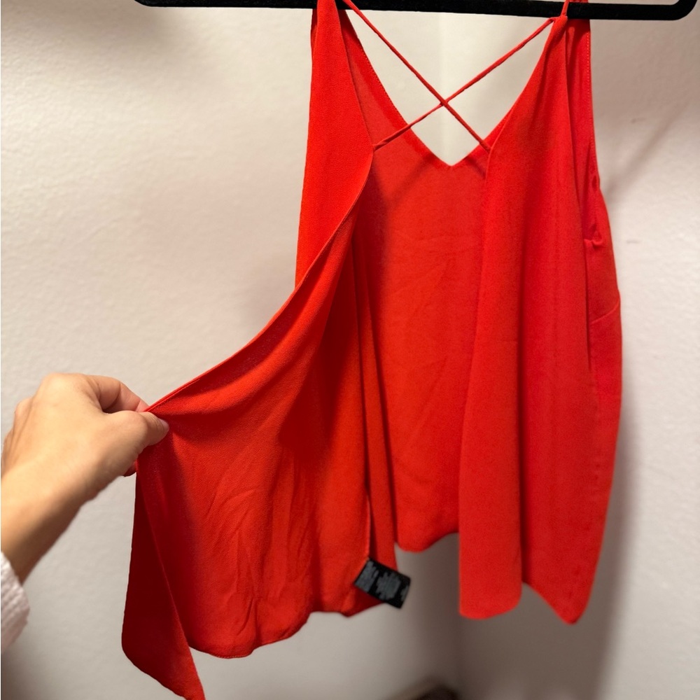 Bebe Spaghetti Strap Backless Blouse - image 4